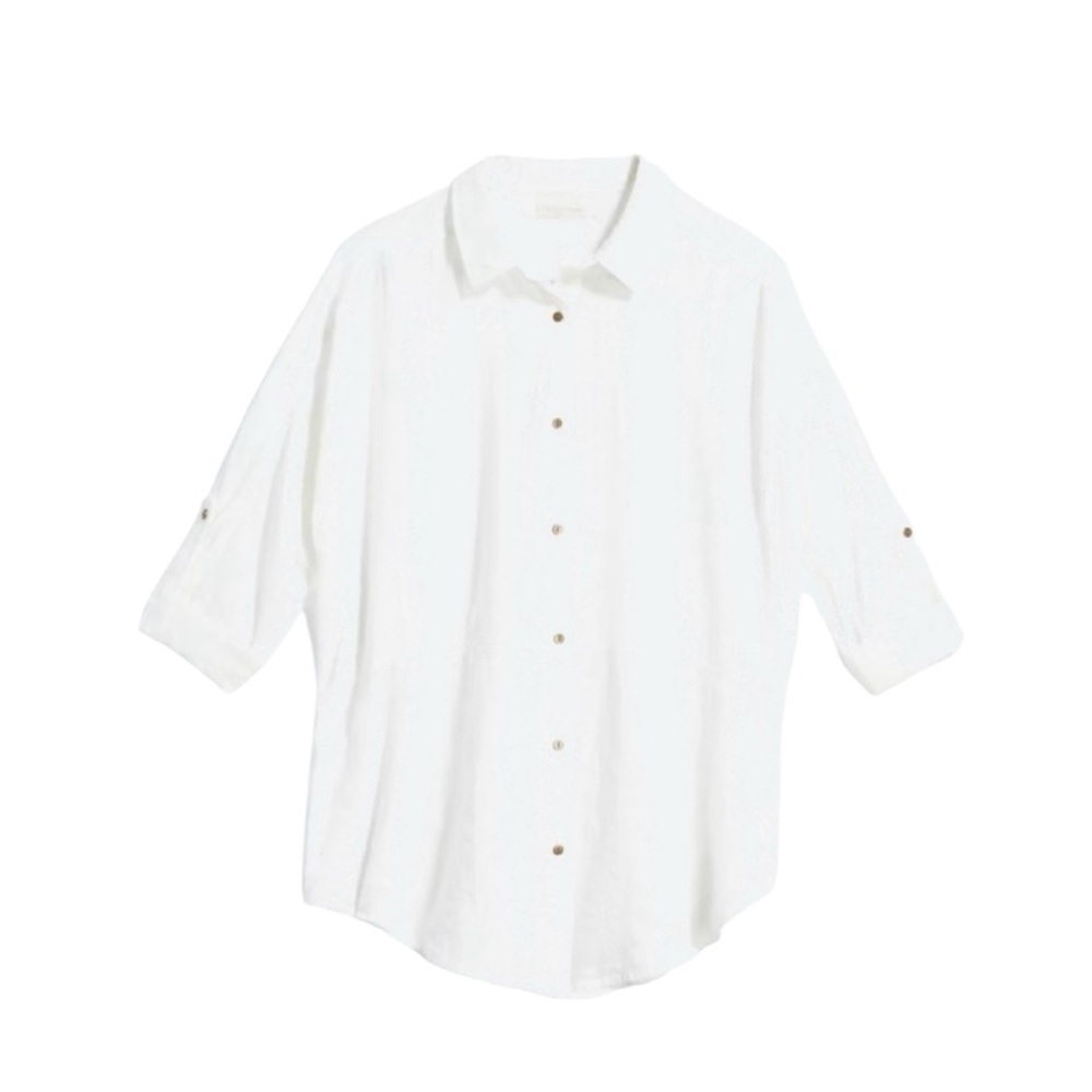 Statement (from stitch fix) oversized boyfriend button down shirt - size XL - Picture 2 of 15